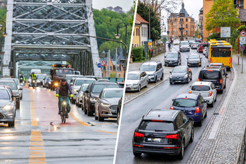 Dresden: Neue Woche, neuer Stau: Verkehrsversuch am Blauen Wunder frustriert weiter