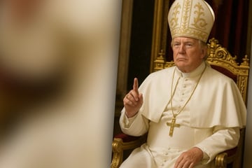 Will Trump neuer Papst werden? US-Präsident teilt dieses kuriose Foto