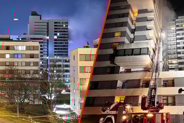 Großeinsatz bei Hochhaus-Brand: Feuerwehr findet leblosen Mann im Treppenhaus