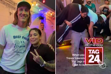 Viral Video of the Day for January 7, 2026: Woman stuns bar crowd by squatting Jaguars quarterback