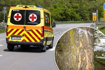 Tödlicher Unfall südlich von Dresden! Fahrer (†35) verliert Kontrolle, Auto überschlägt sich