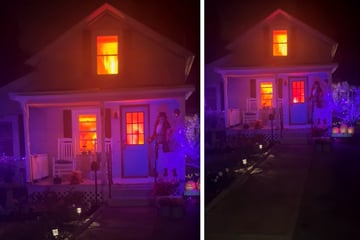 Extreme Halloween decorations spark fire fighter intervention