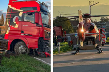 Kehl: Schwerer Crash zwischen Lkw und Auto, auch Hubschrauber im Einsatz