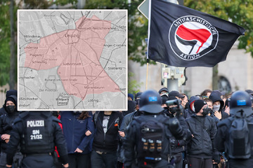 Polizei rüstet sich für Tag X: Riesiger Kontrollbereich in Leipzig eingerichtet