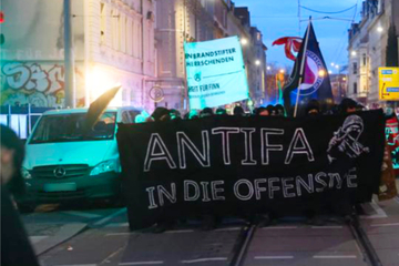 Leipzig Connewitz: "Antifa in die Offensive": Demonstrationen in Connewitz, Polizei schreitet ein