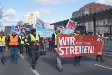 Leipzig: Super-Streik im Regional- und Fernverkehr: Seit Mitternacht steht Leipzig still