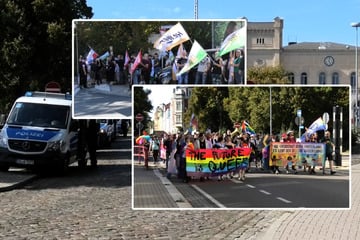 CSD und Gegendemo in Döbeln: Polizei ermittelt nach Hitlergruß