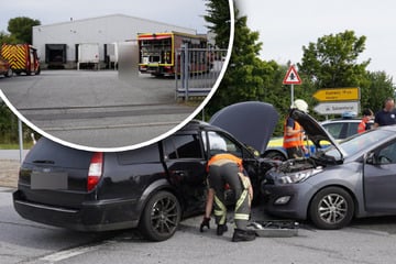 Gefahrgut-Einsatz in Ostsachsen: Plötzlich kracht es an einer Kreuzung