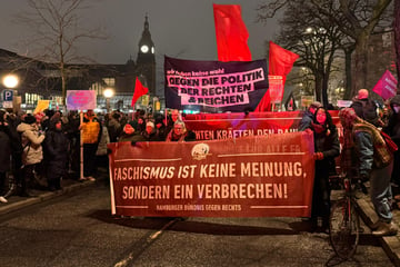 Mehr als 16.000 Menschen demonstrieren in Hamburg gegen Auftritt von Alice Weidel