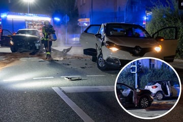 Ampeln waren schon aus: Kreuzung wird zum Trümmerfeld - drei Verletzte