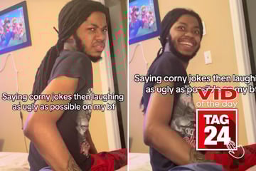 Viral Video of the Day for October 16, 2025: Girl tells boyfriend corny joke – then has "ugly" laughing fit!