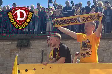 Dynamo-Aufstiegsparty live: Christoph Daferner macht klar: "Ich hoffe, dass ich hier bleiben darf"