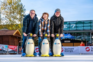 "Winterlichter" öffnet: Eislaufen auf der Prager Straße