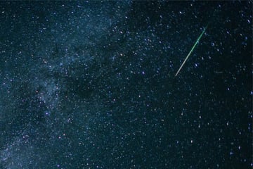 Sternschnuppen: Magisches Lichtspektakel: Sternschnuppen-Nacht steht bevor