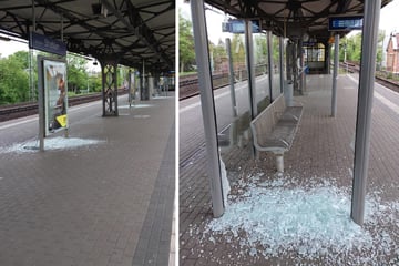 Dresden: Zerstörungswut am S-Bahnhof Strehlen: Mehrere Glasscheiben zertrümmert