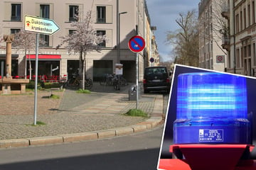 Dresden: Straße zum Krankenhaus gesperrt, Einsatzkräfte vor Ort - das ist der schmierige Grund