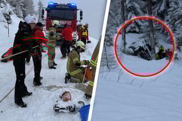 Deutscher kollidiert mit Räumfahrzeug: Vater und Tochter stürzen 30 Meter in Schlucht