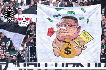 Widerliches Schmähplakat überschattet RB Leipzigs Sieg in Gladbach