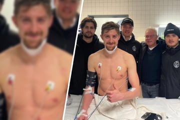 Intensivstation! Ex-DEL-Profi kriegt Kufe von Gegenspieler an Hals