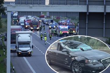 Unfall A14: Audi kracht auf A14 in Lastwagen - dann kommt es zum nächsten Unfall