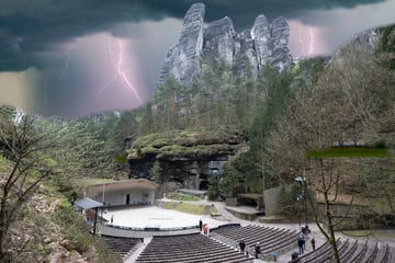 Gewitter-Drama an Felsenbühne Rathen: Mann verletzt, Vorstellung abgesagt