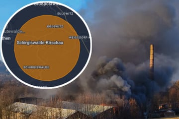 Riesige Rauchwolke in Sachsen: Anwohner werden gewarnt