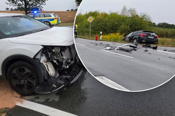 Heftiger Kreuzungscrash in Chemnitz: Citroën knallt mit Toyota zusammen, zwei Verletzte