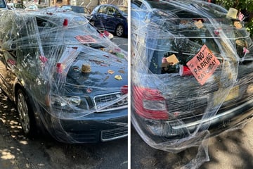 Audi parked in car-free zone: Anwohner üben üble Rache!