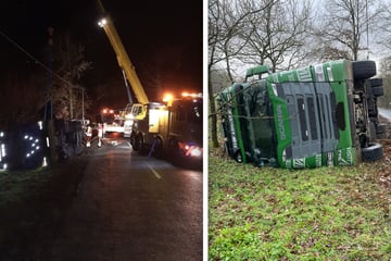 Gülletransporter baut Unfall: Die Ursache wird der Polizei schnell klar