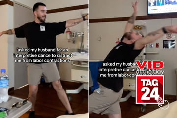 Viral Video of the Day for October 23, 2024: Wife asks husband for "interpretive dance" to help ease labor pains