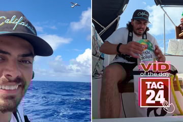 Viral Video of the Day for May 26, 2025: Solo sailor and his cat get epic plane-drop surprise!