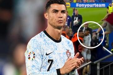 EM 2024: Fan springt von Tribüne Richtung Ronaldo, Video hält Moment fest