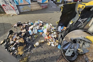Leipzig: Nächtliche Brandserie in Leipziger Westen: Gelbe Tonnen abgefackelt