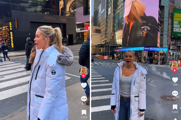 Olivia Dunne stunned by her epic Times Square billboard!