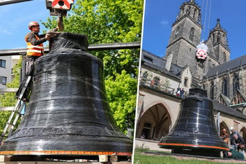Zweitgrößte Deutschlands: Neue Riesenglocke für Magdeburger Dom angekommen