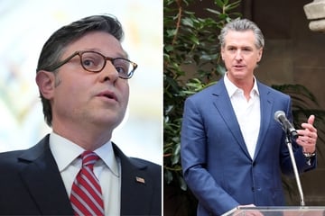 Newsom hits back after Mike Johnson suggests wild punishment for LA protest response