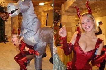 Sydney Sweeney rocks sexy Dragon costume at Shrek-themed Friendsgiving