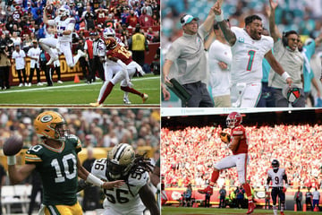 NFL: Dolphins destroy Broncos, Chiefs tame Bears, Packers edge Saints