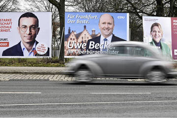 Umfrage zur Frankfurter OB-Wahl: Spannendes Kopf-an-Kopf-Rennen erwartet