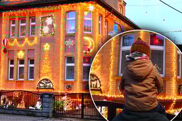 Tausende Lichter locken Schaulustige an: Sächsisches Weihnachtshaus leuchtet schöner denn je