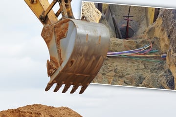 Bagger kappt vier Glasfaserkabel gleichzeitig: Mehr als 4000 Nutzer in Sachsen offline!