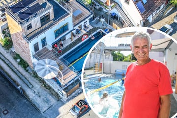 Ein Becken für alle: Dieser Mann verwirklicht Freibad-Traum im eigenen Garten