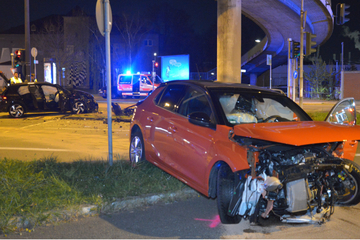 Two seriously injured after a frontal crash in Frankfurt-Höchst