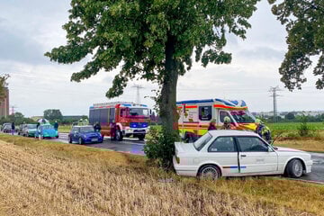 Auto knallt in Baum: Zwei Verletzte im Salzlandkreis