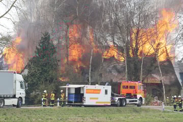 Haus nahe Hamburg in Brand: Feuerwehr kämpft gegen meterhohe Flammen!