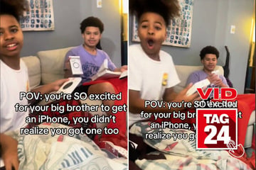 Viral Video of the Day for December 26, 2024: Boy hypes up brother's new Christmas iPhone before realizing he got one, too!