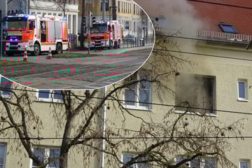 Leipzig: Wohnungsbrand im Leipziger Norden: Delitzscher Straße gesperrt