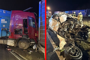 Unfall A2: Unfall auf A2: Lkw kracht durch Mittelleitplanke, mehrere Verletzte