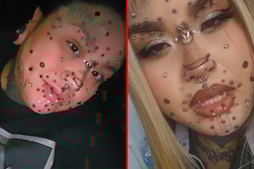 Body mod addict covers herself in hundreds of piercings and tattoos