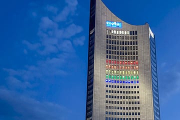 Leipzig: Leipziger Hochhaus erstrahlt plötzlich kunterbunt